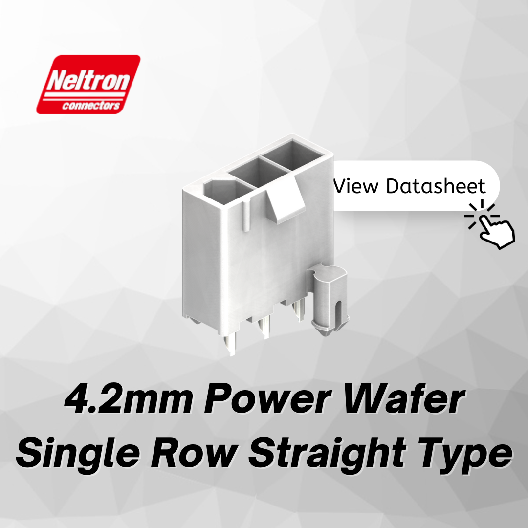 Neltron 4.2mm Power Wafer Single Row Straight Type
