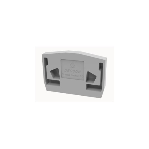 D-WS2.5-MID-CO-01 1 way Din Rail Grey End Cover
