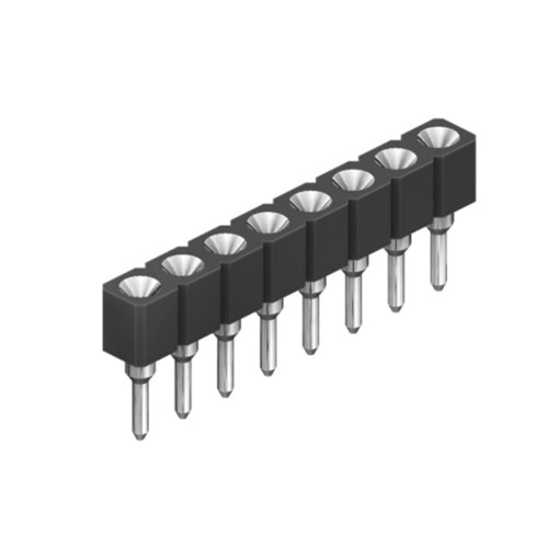 6604S-40 40 Way 2.54mm Machine Pin Socket Single R