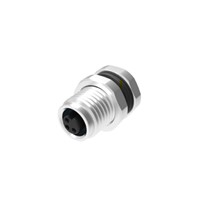 M5 4 Pin Circular Unshielded Socket PCB Mount