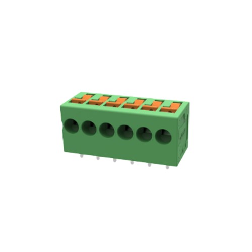 DGPS2.5R-5.0-06P-14-00A(H) 6 Way 5.0 Spring Header