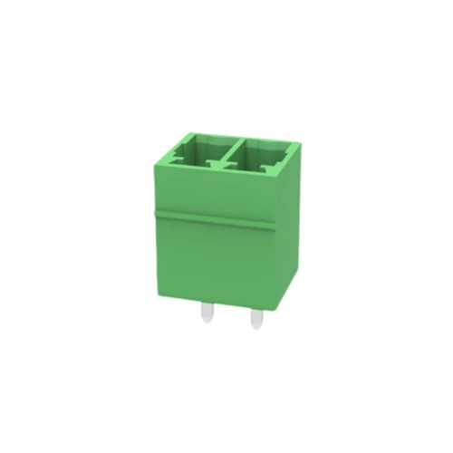 15EDGVC-3.5-02 2 Way 3.5 Vertical Header Black