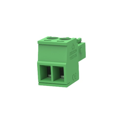 15EDGK-3.5-02 2 Way 3.5 Plug Terminal Block Black