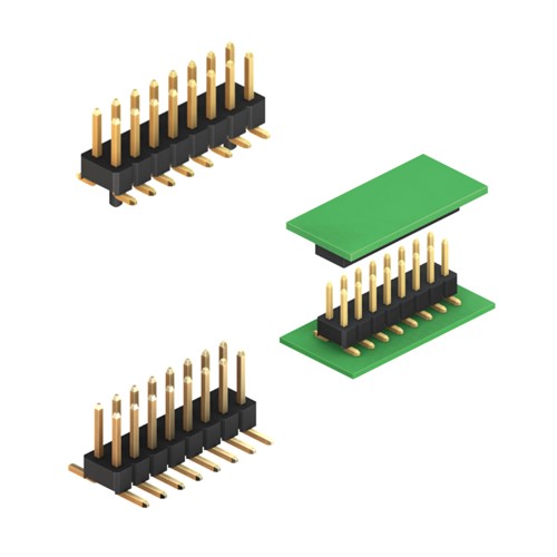 2208SM-06G 6 Way 2.0mm Dual Raw Pin Header