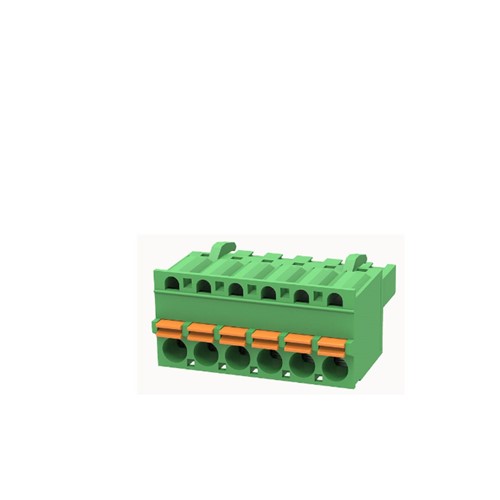 2EDGKDF-5.0-06 6 way 5.0 Plug Terminal Block