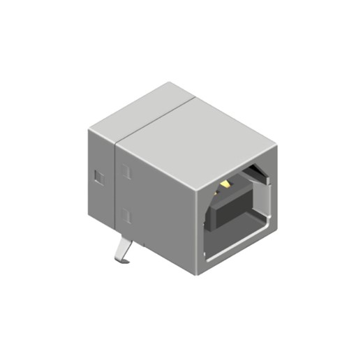 USB B Socket R/A Socket with Gold Plating 30u