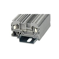 Feed Through DIN Rail T/Block Grey 0.2-1.5mm2